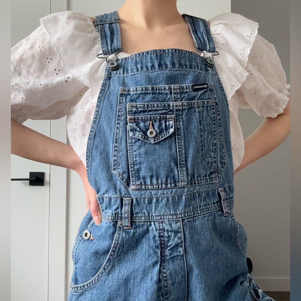 Vintage H Bar C Western Wear Cotton Eyelet Puff Sleeve Top